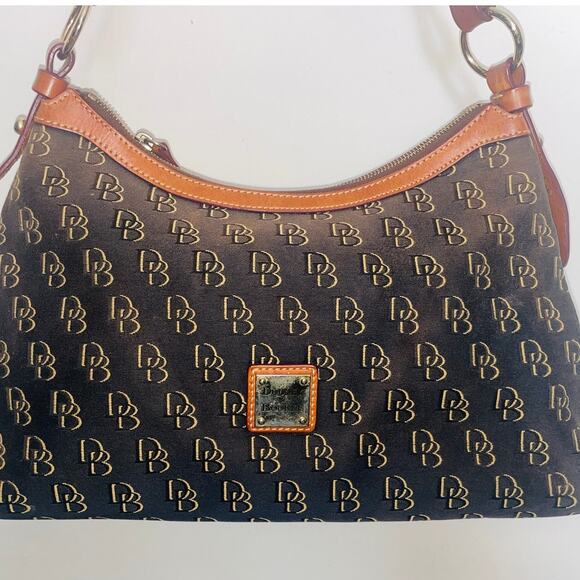 Dooney and Bourke Original Design Shoulder Bag - Monogram Logo - 16" x 9" x 6" - Picture 10 of 14